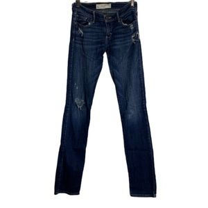 ABercrombie and Fitch the A&F skinny ripped jeans